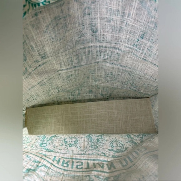 DIORIVIERA Teal and Cream Canvas Tote Bag. NWT - Picture 8 of 10